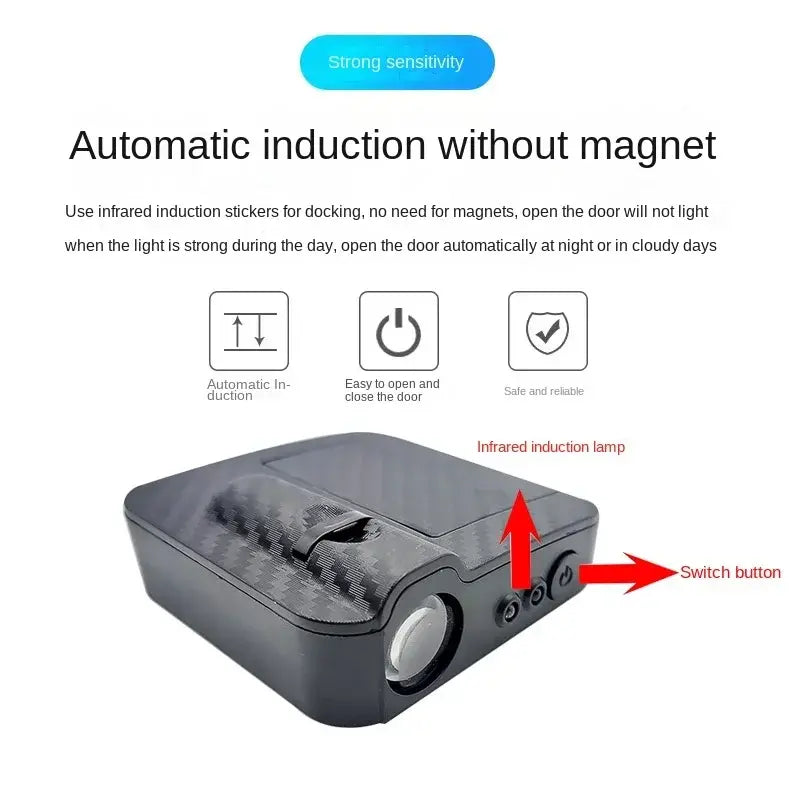 Projecteur de courtoisie sans fil avec logo de voiture pour portière de voiture