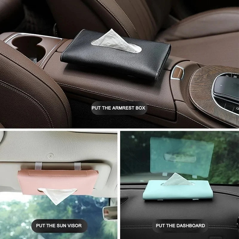 Car Sun Visor Tissue Box Holder: BMW Car Accessory