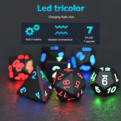 Electronic Luminous LED Dice Set